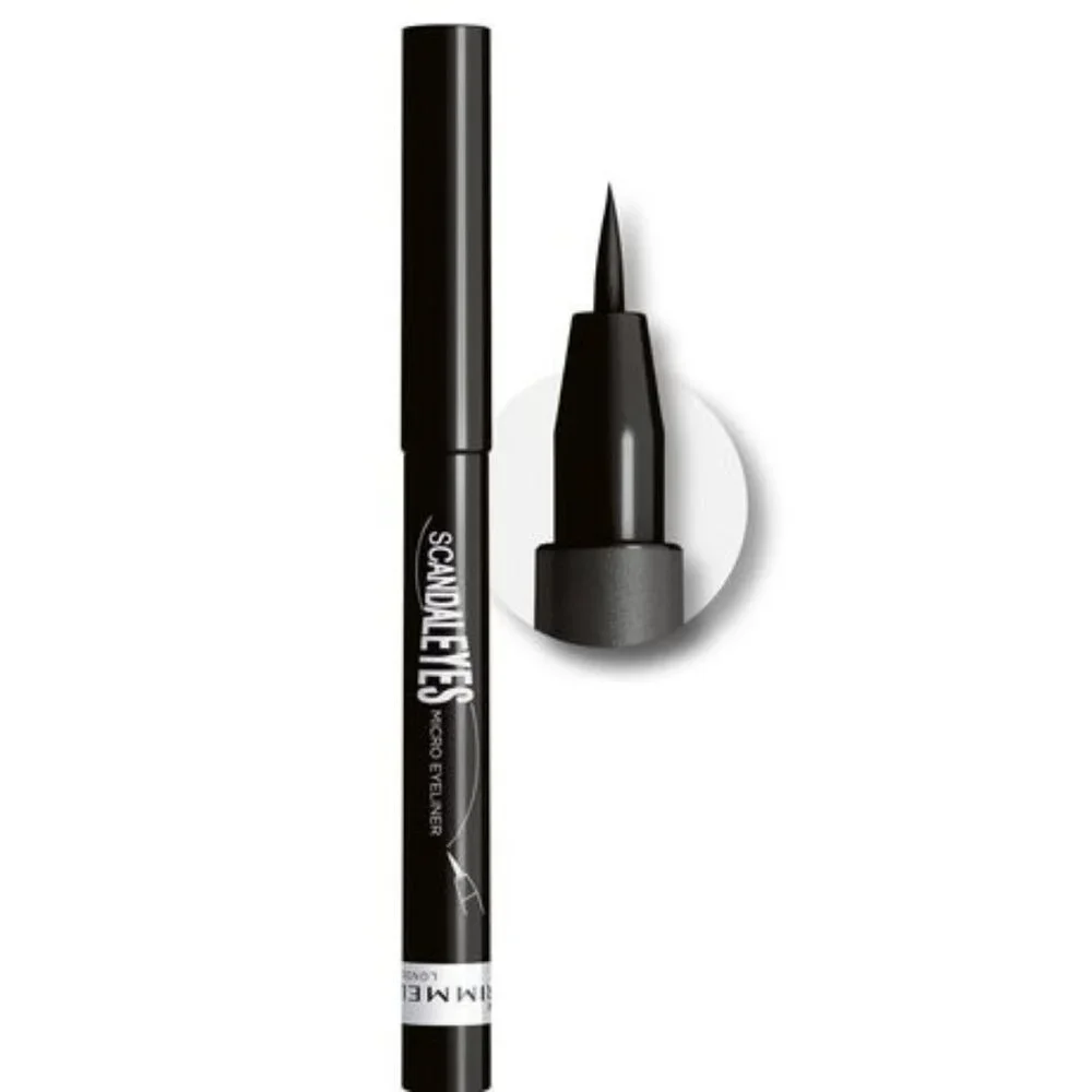 Rimmel London 001 Black Scandal'Eyes Micro Eyeliner 0.037 Fl Oz 1.1 mL